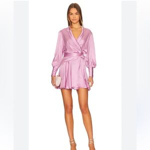 Zimmermann silk wrap minidress